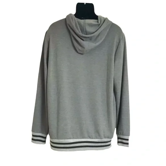 Team Apparel NFL Hoodie Drawstring Heather Gray Tampa Bay Buccaneers - Picture 2 of 11